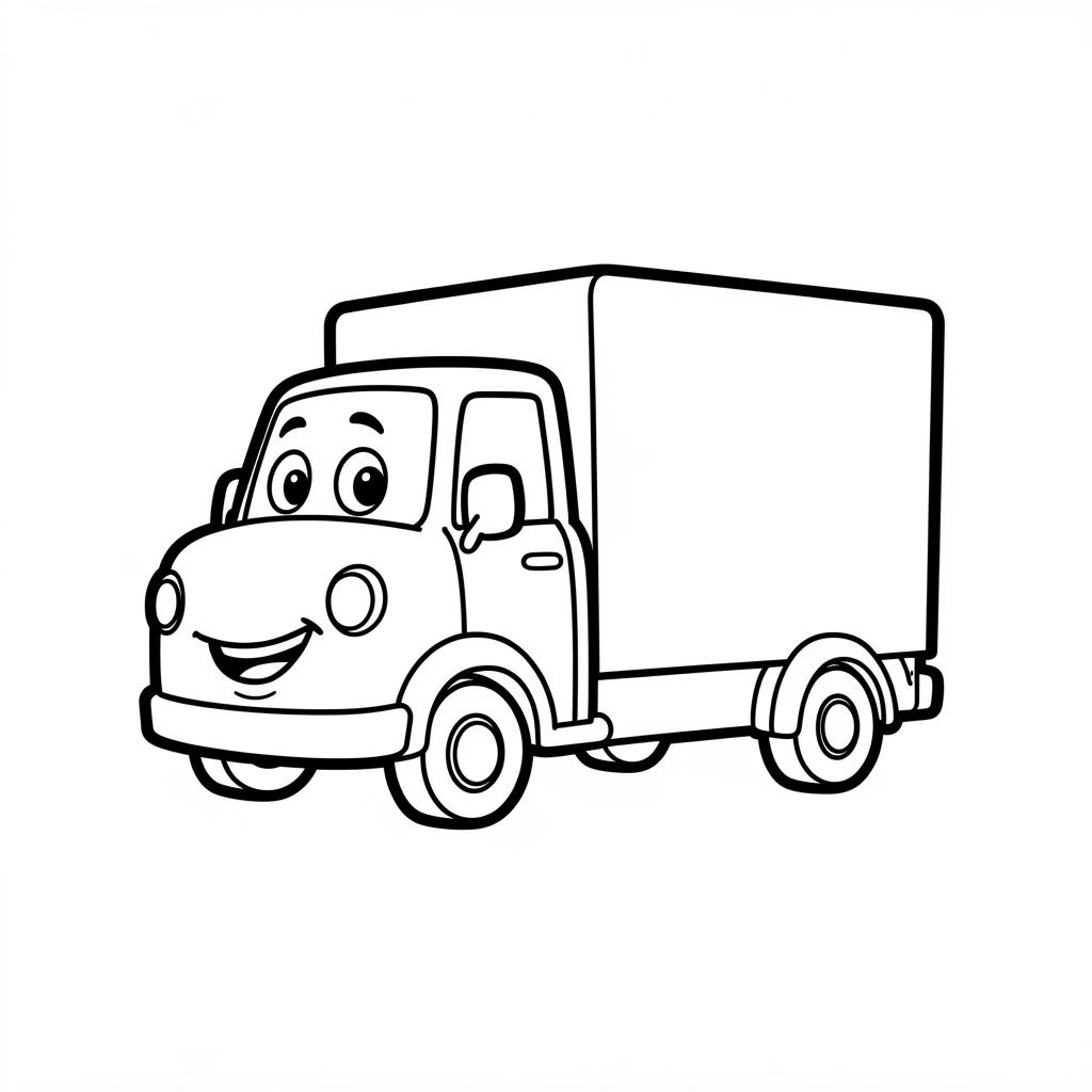Big Truck coloring page