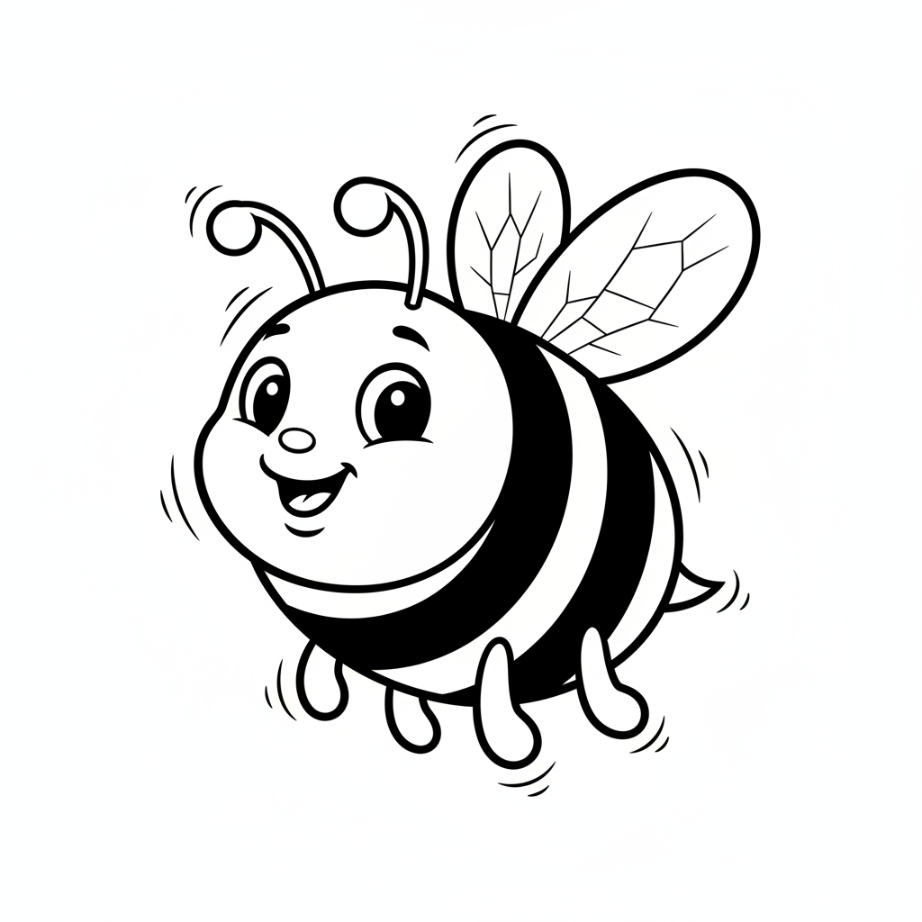Buzzing Bee coloring page