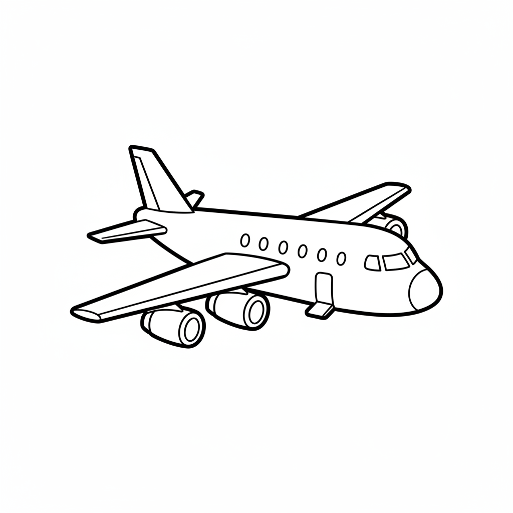 Cargo Plane coloring page