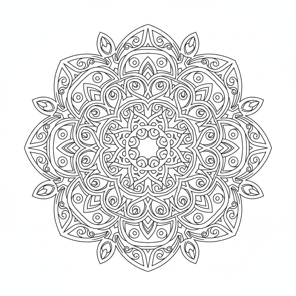 Celtic Mandala coloring page
