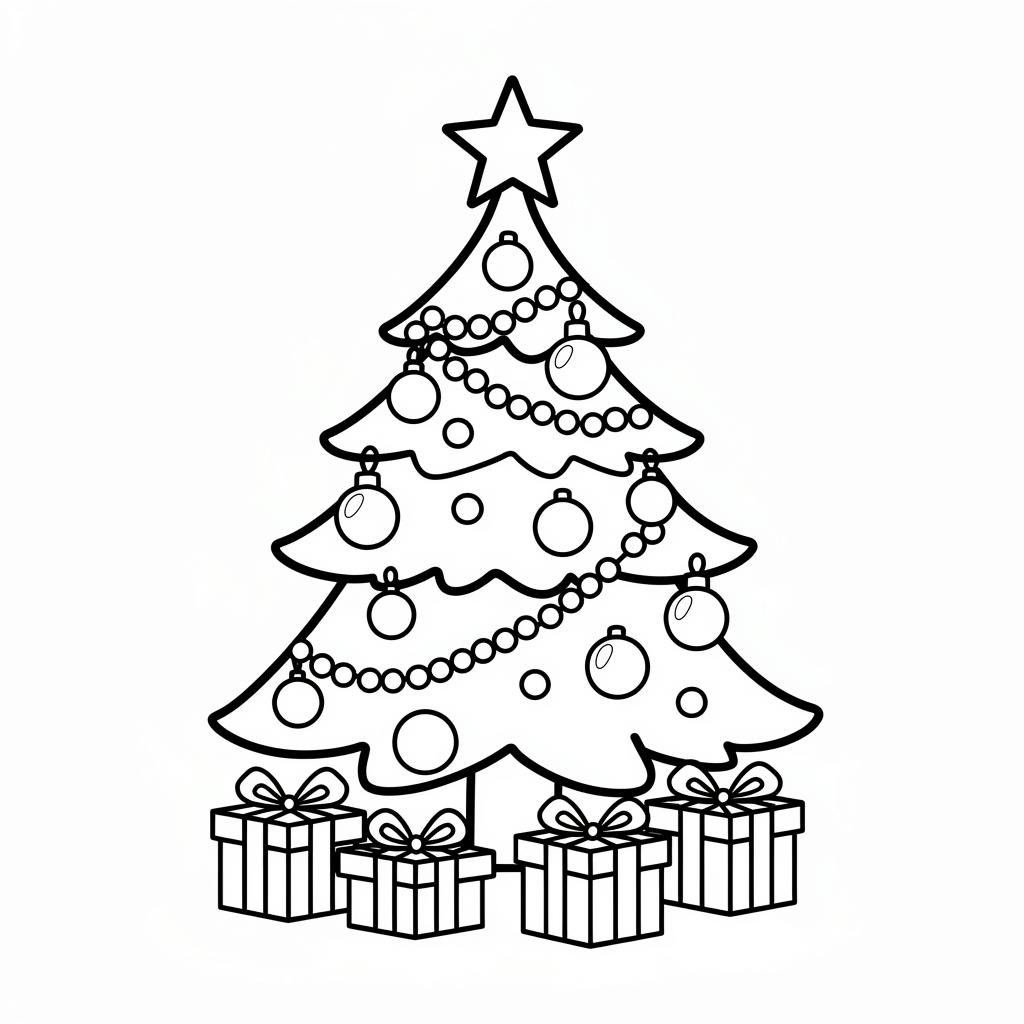 Christmas Tree coloring page