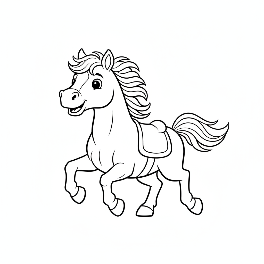 Galloping Horse coloring page