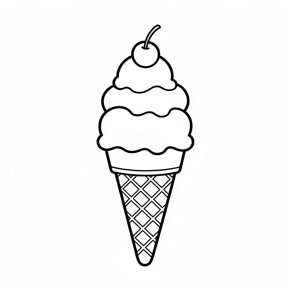 Ice Cream Cone coloring page