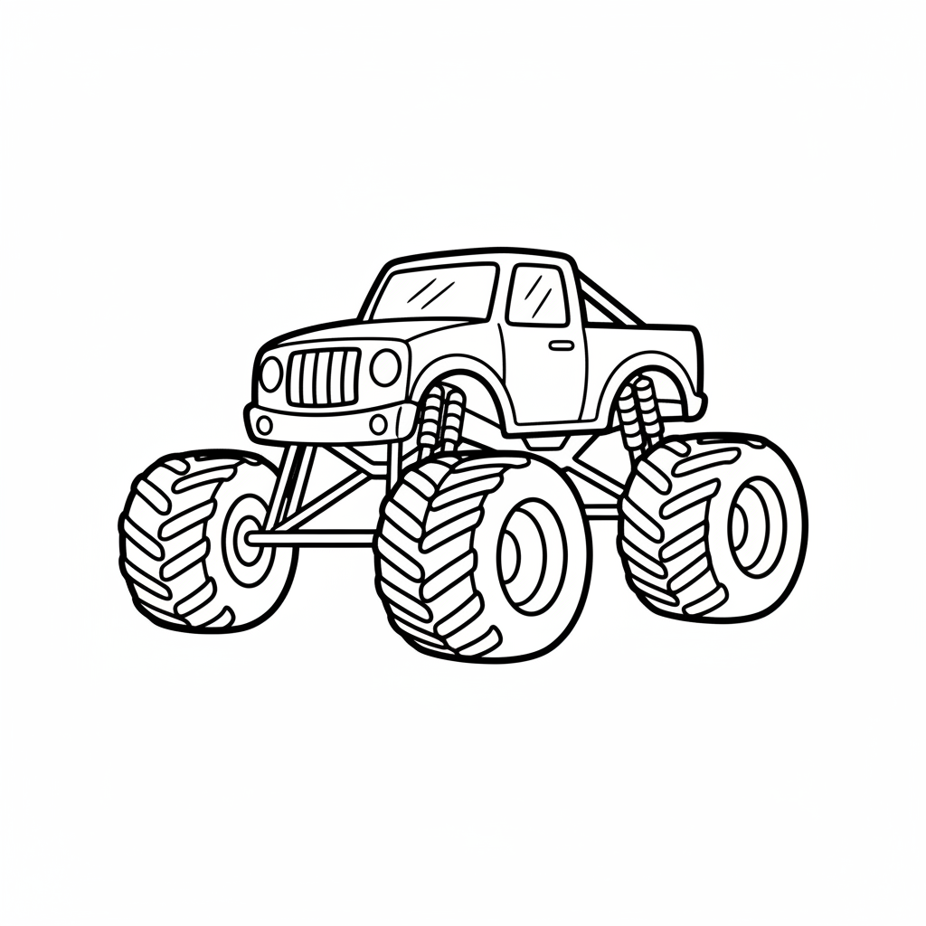 Monster Truck coloring page