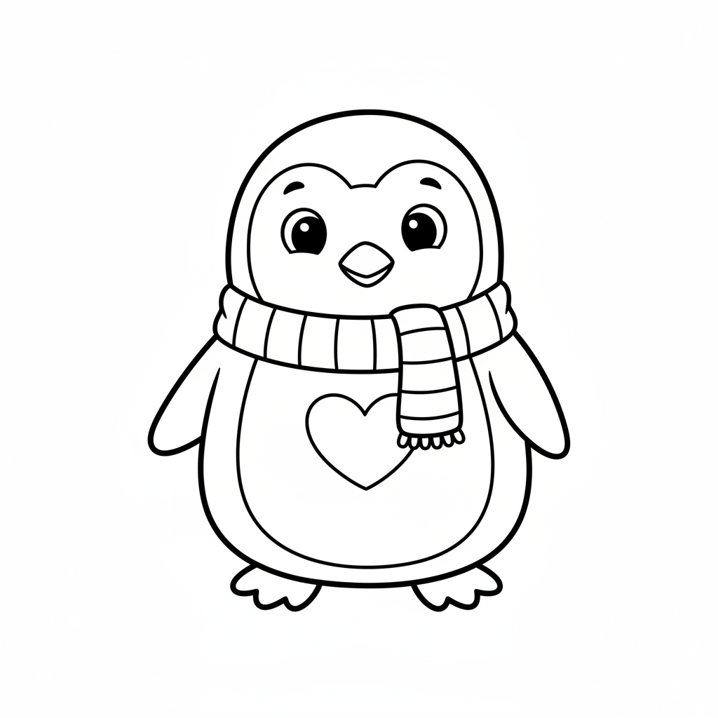 Penguin Pal coloring page
