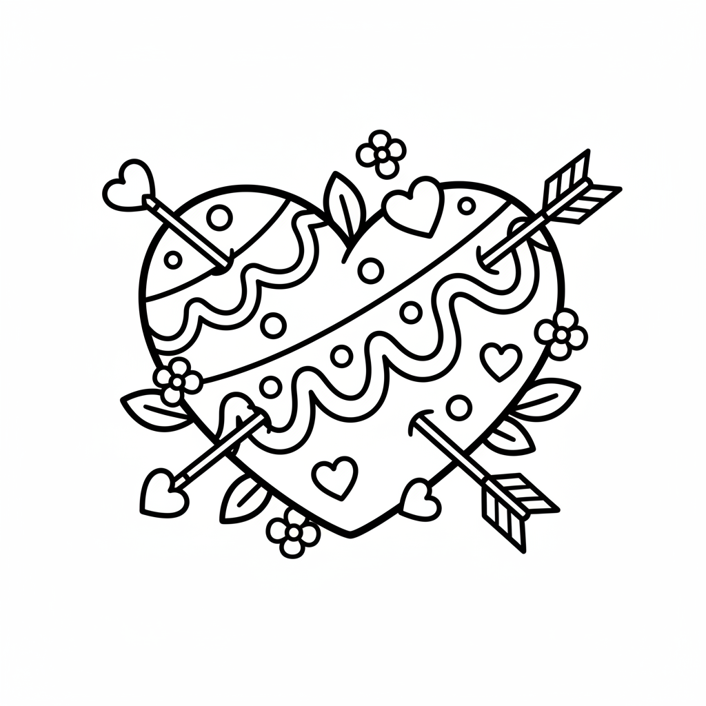 Valentine Heart coloring page